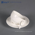 Hot sale white bone china xícara de café e saucers Custom Impresso bonito cerâmica chá xícaras e Saucers